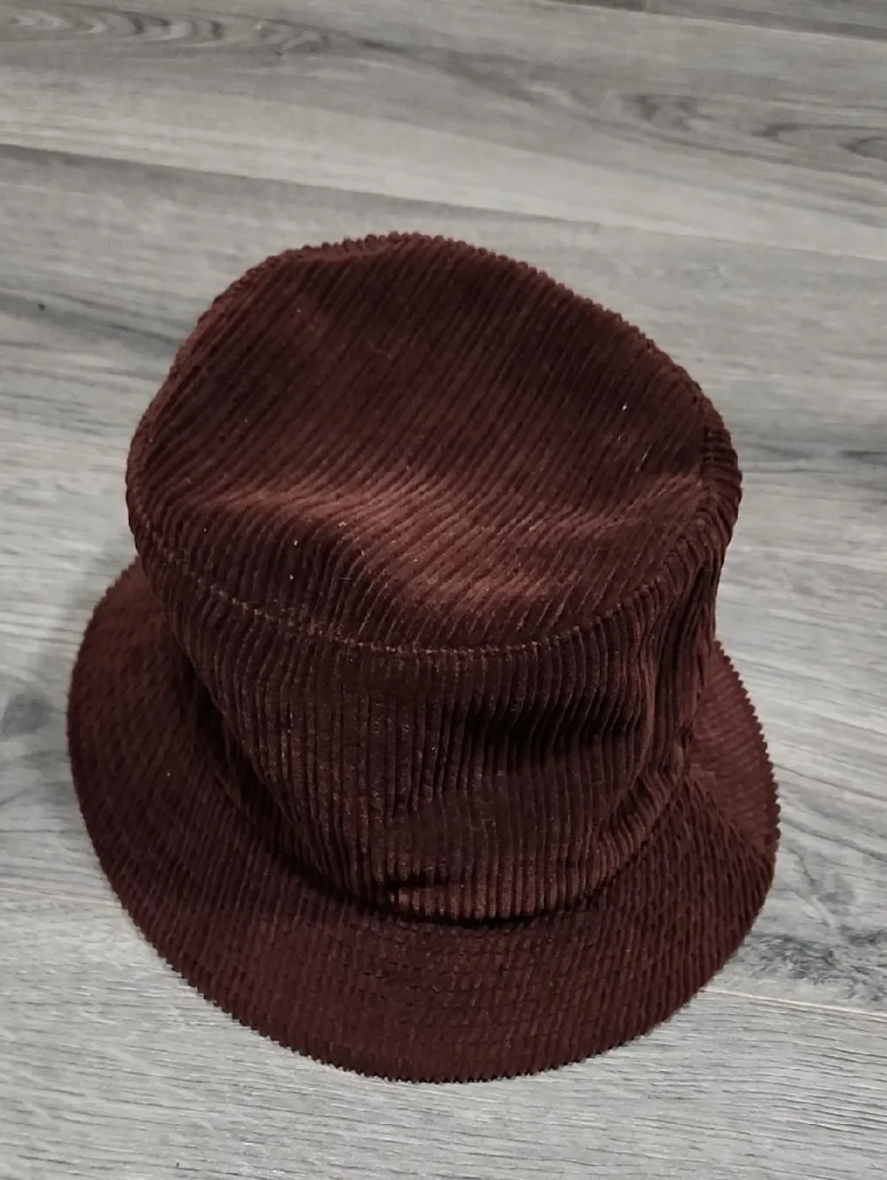 Vintage Charter Club Chocolate Brown Corduroy Bucket Hat